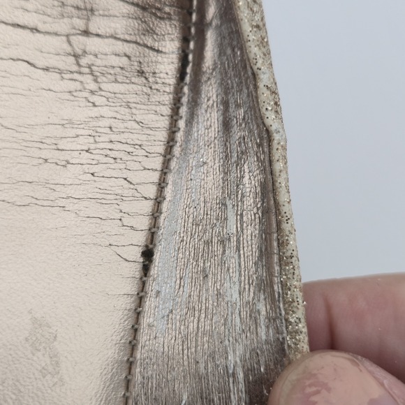 Steve Madden Women's 7 Amoree Gold Glitter Ballet Women's Flats Balletcore Glitz - Picture 11 of 12